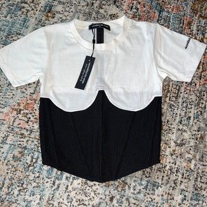 Maniere De Voir Corset Tshirt